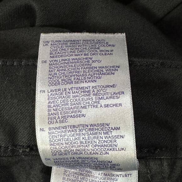 NYDJ SZ 4 Straight Jeans Stretch Mid-Rise Lift Tuck Zip-Fly Pockets Black Rinse - Picture 11 of 11